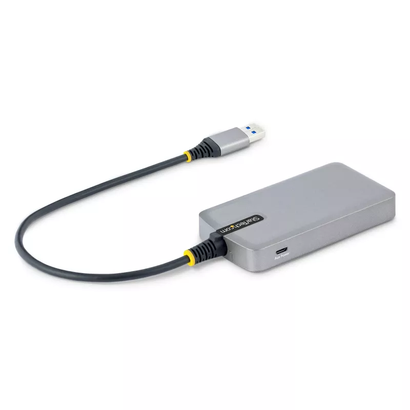 StarTech.com 4-Port USB-Hub – USB 3.0 5 Gbit/s, busbetrieben, USB-A auf 4x USB-A-Hub mit optionalem Hilfsstromeingang – tragbarer Desktop-/Laptop-USB-Hub, 30-cm-Kabel, USB-Erweiterungshub