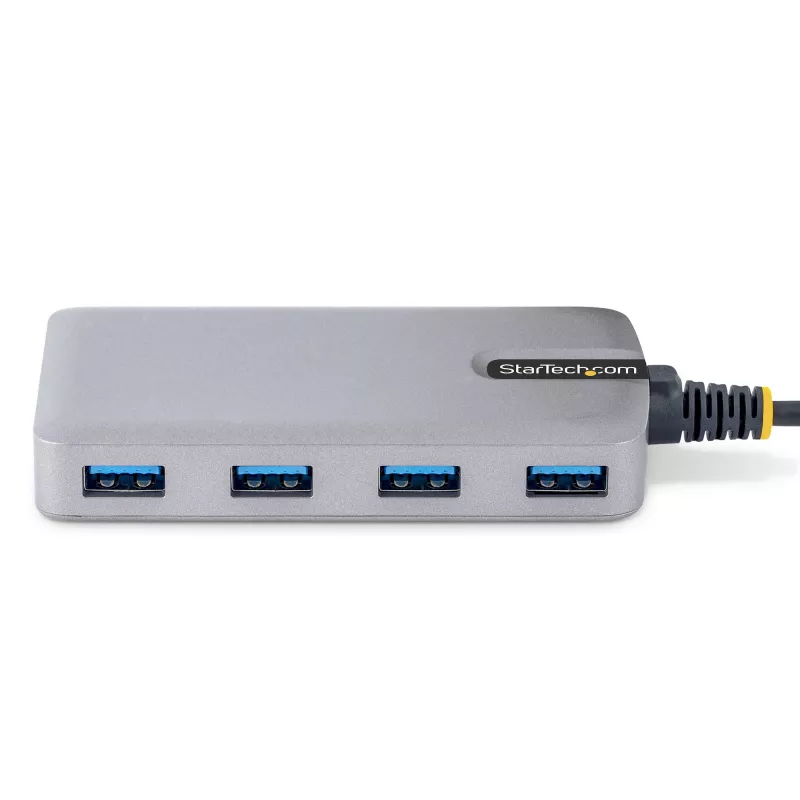 StarTech.com 4-Port USB-Hub – USB 3.0 5 Gbit/s, busbetrieben, USB-A auf 4x USB-A-Hub mit optionalem Hilfsstromeingang – tragbarer Desktop-/Laptop-USB-Hub, 30-cm-Kabel, USB-Erweiterungshub