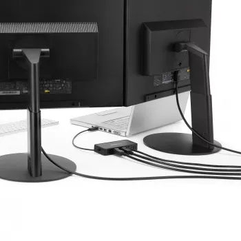 StarTech.com USB 3.0 Mini-Dock – Dual-Monitor-USB-A-Dockingstation mit DisplayPort 4K 60Hz Video & Gigabit Ethernet – 30 cm Kabel – Portabler USB-3.1-Gen-1-Typ-A-Laptop-Adapter