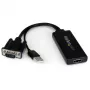 StarTech.com VGA-auf-HDMI-Adapter mit USB-Audio & Stromversorgung – tragbarer VGA-auf-HDMI-Konverter – 1080p