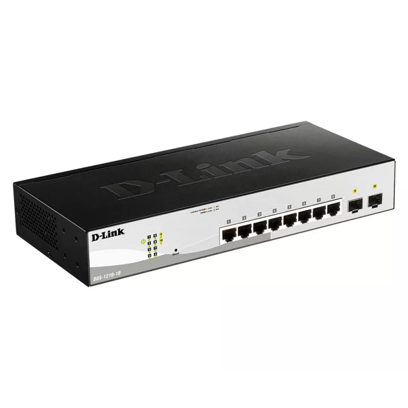 D-Link 10-Port Gigabit Smart Managed Switch mit 2 SFP-Ports