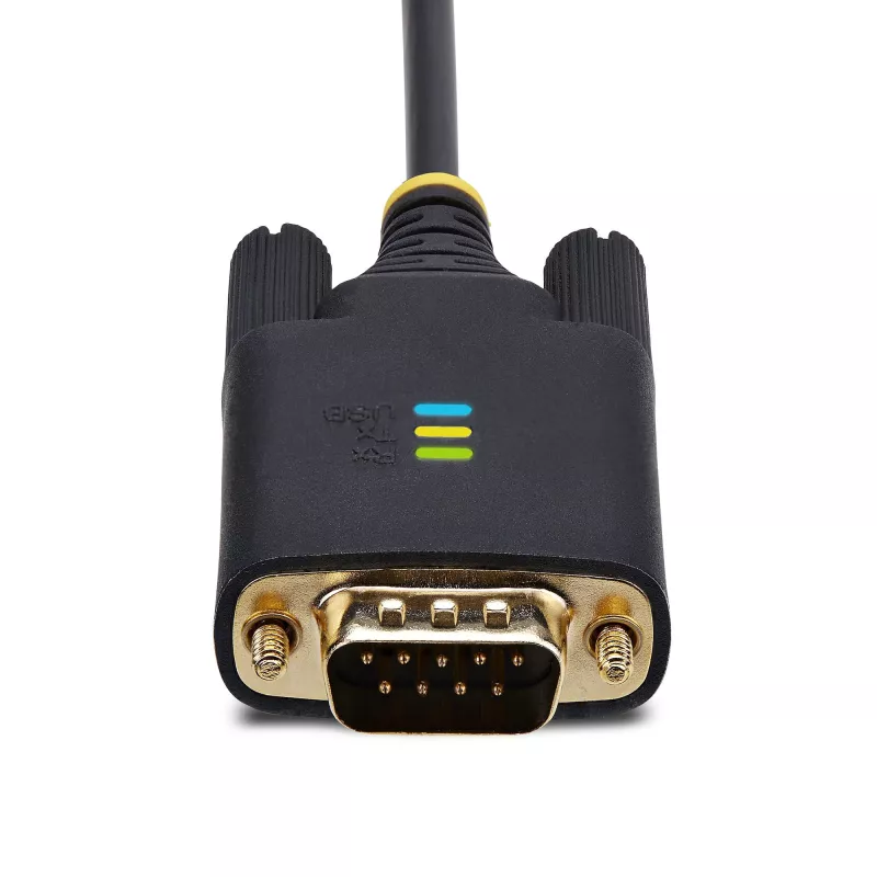 StarTech.com 3 m USB-auf-Seriell-Adapterkabel, COM-Erhalt, austauschbare Schrauben/Muttern, USB-A auf DB9 RS232, FTDI IC, ESD-Schutz, Windows/macOS/Linux