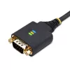 StarTech.com 3 m USB-auf-Seriell-Adapterkabel, COM-Erhalt, austauschbare Schrauben/Muttern, USB-A auf DB9 RS232, FTDI IC, ESD-Schutz, Windows/macOS/Linux