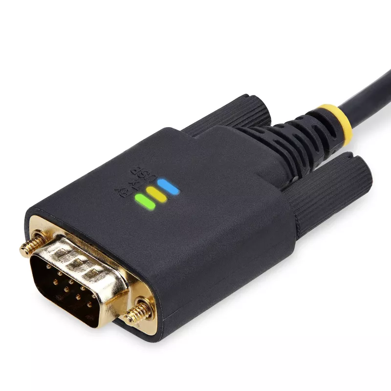 StarTech.com 3 m USB-auf-Seriell-Adapterkabel, COM-Erhalt, austauschbare Schrauben/Muttern, USB-A auf DB9 RS232, FTDI IC, ESD-Schutz, Windows/macOS/Linux