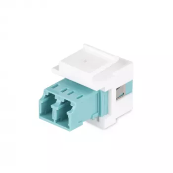 StarTech.com LC-auf-LC-Kupplung, LC-Glasfaserkupplung, LC/UPC-Keystone-Buchse, Duplex-Glasfaser-LC-Keystone-Kupplung für Patchpanel