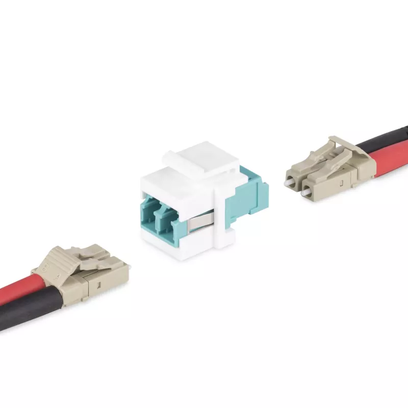 StarTech.com LC-auf-LC-Kupplung, LC-Glasfaserkupplung, LC/UPC-Keystone-Buchse, Duplex-Glasfaser-LC-Keystone-Kupplung für Patchpanel