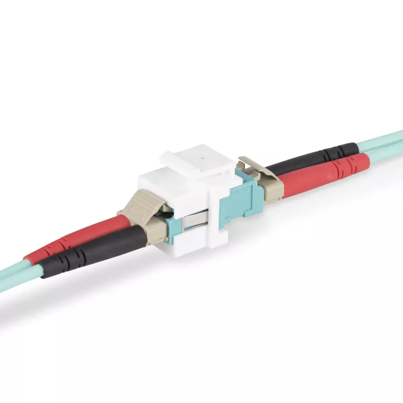 StarTech.com LC-auf-LC-Kupplung, LC-Glasfaserkupplung, LC/UPC-Keystone-Buchse, Duplex-Glasfaser-LC-Keystone-Kupplung für Patchpanel