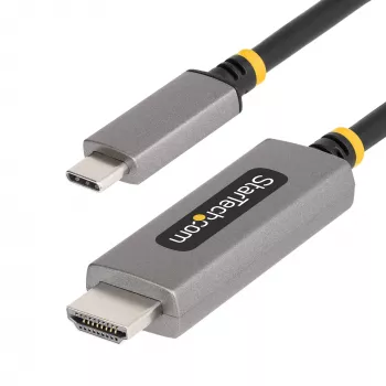 StarTech.com 10ft (3m) USB-C auf HDMI Adapterkabel, 8K 60Hz, 4K 144Hz, HDR10, USB Type-C auf HDMI 2.1 Videokonverterkabel, USB-C DP Alt Mode/USB4/Thunderbolt 3/4 kompatibel – USB-C Laptop auf HDMI Monitor