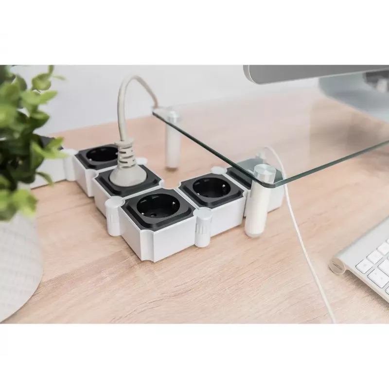 Power Strip Digitus Flexible 4-fach mit 2 USB-Ports & Schalter