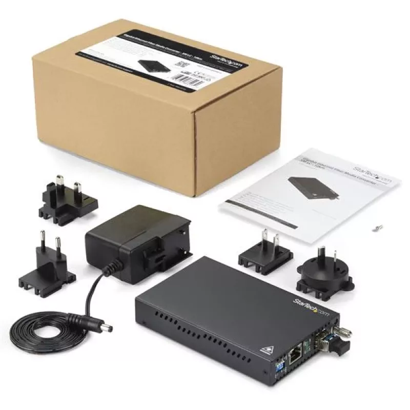 StarTech.com Gigabit Ethernet Kupfer-zu-Glasfaser-Medienkonverter - SM LC - 10 km