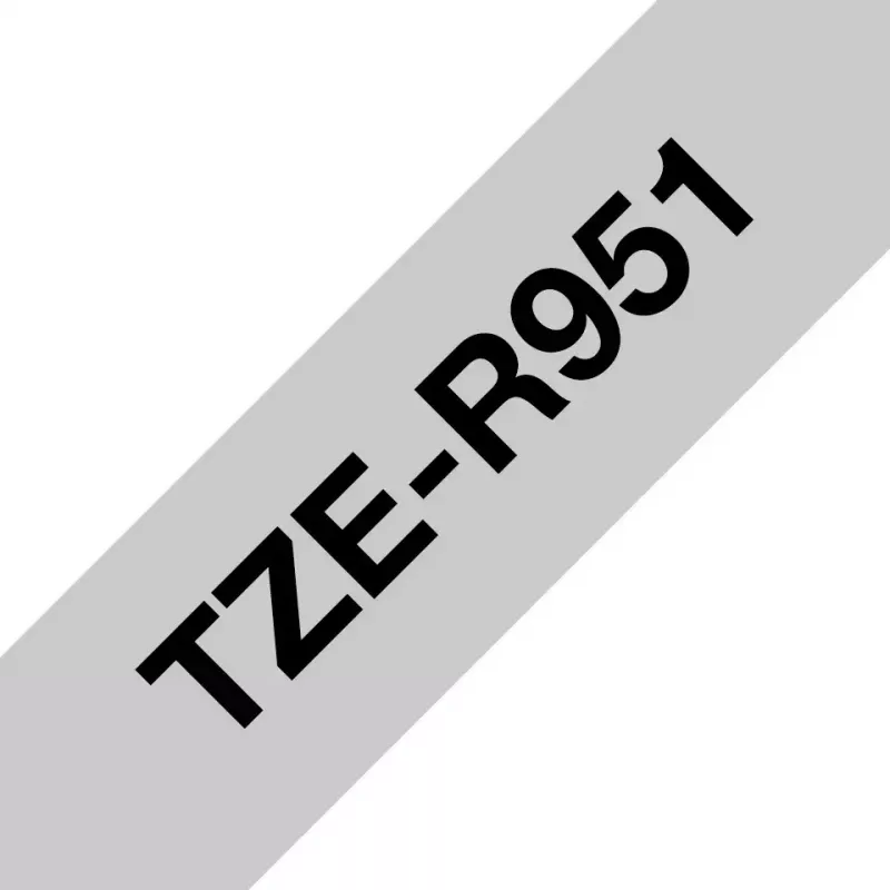 Brother TZE-R951 Beschriftungsband Schwarz auf Silber