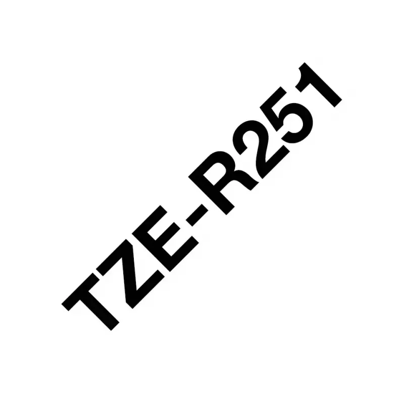 Brother TZE-R251 Beschriftungsband Schwarz auf Weiß