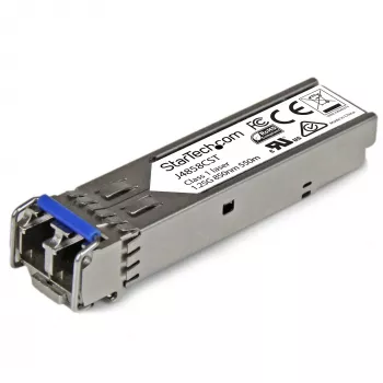 StarTech.com HP J4858C Kompatibel SFP Transceiver Module - 1000BASE-SX~HPE J4858C Kompatibel SFP Module - 1000BASE-SX - 1GbE Multi Mode Fiber Optic Transceiver - 1GE Gigabit Ethernet SFP - LC 550m - 850nm - DDM HPE 1400, 1700, 1820