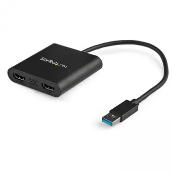 StarTech.com USB 3.0 auf Dual HDMI Adapter, USB auf 2x HDMI Monitor Konverter für Windows (keine Unterstützung für macOS/ChromeOS/Linux) - TAA