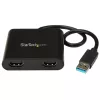 StarTech.com USB 3.0 auf Dual HDMI Adapter, USB auf 2x HDMI Monitor Konverter für Windows (keine Unterstützung für macOS/ChromeOS/Linux) - TAA