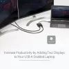 StarTech.com USB 3.0 auf Dual HDMI Adapter, USB auf 2x HDMI Monitor Konverter für Windows (keine Unterstützung für macOS/ChromeOS/Linux) - TAA