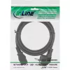 InLine Netzkabel, CEE 7/7 gewinkelt / 3-polig IEC C13 Stecker, 0,5 m