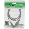 InLine Netzkabel-Verlängerung, Heißgeräteanschluss IEC-C15/IEC-C14 gerade, 3 m