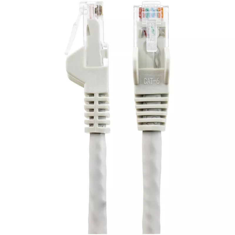 StarTech.com 7m CAT6 Ethernetkabel – LSZH (Low Smoke Zero Halogen) – 10 Gigabit 250 MHz 100 W PoE RJ45 10GbE UTP Netzwerk-Patchkabel, rastnasenschutz mit Zugentlastung – Grau, CAT 6, ETL-geprüft, 24 AWG