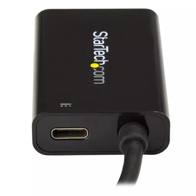 StarTech.com USB C zu HDMI 2.0 Adapter mit Power Delivery - 4K 60Hz USB Typ-C auf HDMI Display Video Konverter - 60W PD Durchgangsladeanschluss - Thunderbolt 3 kompatibel - Schwarz