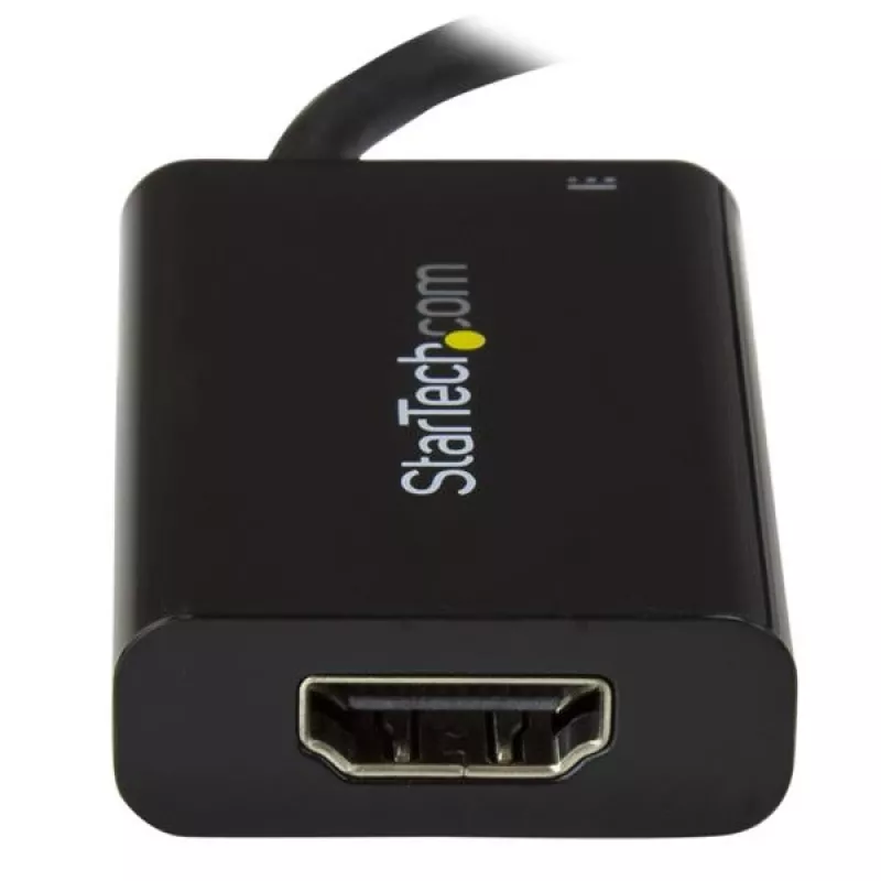 StarTech.com USB C zu HDMI 2.0 Adapter mit Power Delivery - 4K 60Hz USB Typ-C auf HDMI Display Video Konverter - 60W PD Durchgangsladeanschluss - Thunderbolt 3 kompatibel - Schwarz