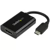 StarTech.com USB C zu HDMI 2.0 Adapter mit Power Delivery - 4K 60Hz USB Typ-C auf HDMI Display Video Konverter - 60W PD Durchgangsladeanschluss - Thunderbolt 3 kompatibel - Schwarz