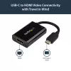 StarTech.com USB C zu HDMI 2.0 Adapter mit Power Delivery - 4K 60Hz USB Typ-C auf HDMI Display Video Konverter - 60W PD Durchgangsladeanschluss - Thunderbolt 3 kompatibel - Schwarz