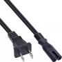 InLine Netzkabel Stecker USA / Buchse Euro 8, 1,8 m