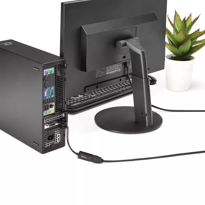 StarTech.com DisplayPort-auf-HDMI-Adapter – 4K 30 Hz aktiver DisplayPort-auf-HDMI-Videokonverter – DP-auf-HDMI-Monitor/TV/Display-Kabeladapter-Dongle – Ultra HD DP 1.2 auf HDMI 1.4 Adapter