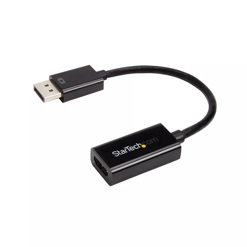StarTech.com DisplayPort-auf-HDMI-Adapter – 4K 30 Hz aktiver DisplayPort-auf-HDMI-Videokonverter – DP-auf-HDMI-Monitor/TV/Display-Kabeladapter-Dongle – Ultra HD DP 1.2 auf HDMI 1.4 Adapter