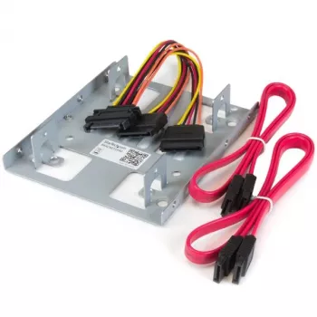 StarTech.com Dual 2,5 Zoll auf 3,5 Zoll HDD-Halterung für SATA-Festplatten – 2-Laufwerkshalterung 2,5 Zoll auf 3,5 Zoll für Einbauschacht