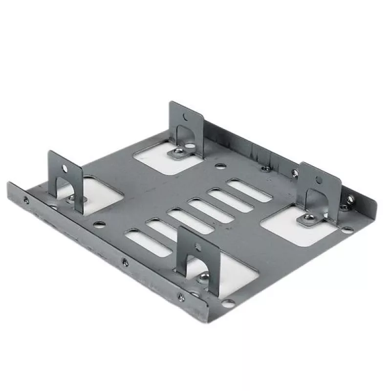 StarTech.com Dual 2,5 Zoll auf 3,5 Zoll HDD-Halterung für SATA-Festplatten – 2-Laufwerkshalterung 2,5 Zoll auf 3,5 Zoll für Einbauschacht