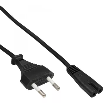 InLine Netzkabel, Eurostecker / Euro8-Stecker, schwarz, 1,5m