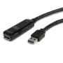 StarTech.com 5m USB 3.0 Aktives Verlängerungskabel – M/F, 5 m, USB A, USB A, USB 3.2 Gen 1 (3.1 Gen 1), Schwarz