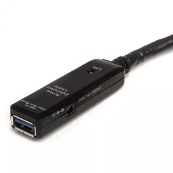 StarTech.com 5m USB 3.0 Aktives Verlängerungskabel – M/F, 5 m, USB A, USB A, USB 3.2 Gen 1 (3.1 Gen 1), Schwarz