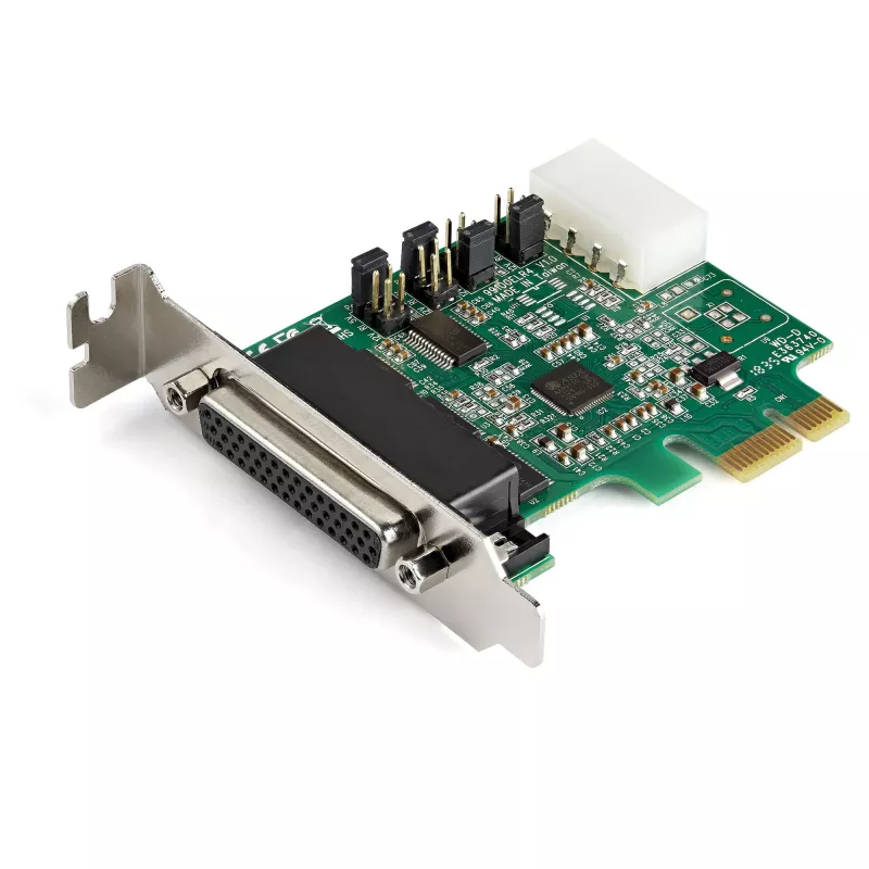 StarTech.com 4-Port PCI Express RS232 Serial-Adapterkarte – PCIe RS232 Serial Host Controller Card – PCIe auf Seriell DB9 – 16950 UART – Low-Profile-Erweiterungskarte – Windows/Linux – TAA