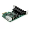 StarTech.com 4-Port PCI Express RS232 Serial-Adapterkarte – PCIe RS232 Serial Host Controller Card – PCIe auf Seriell DB9 – 16950 UART – Low-Profile-Erweiterungskarte – Windows/Linux – TAA