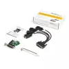 StarTech.com 4-Port PCI Express RS232 Serial-Adapterkarte – PCIe RS232 Serial Host Controller Card – PCIe auf Seriell DB9 – 16950 UART – Low-Profile-Erweiterungskarte – Windows/Linux – TAA