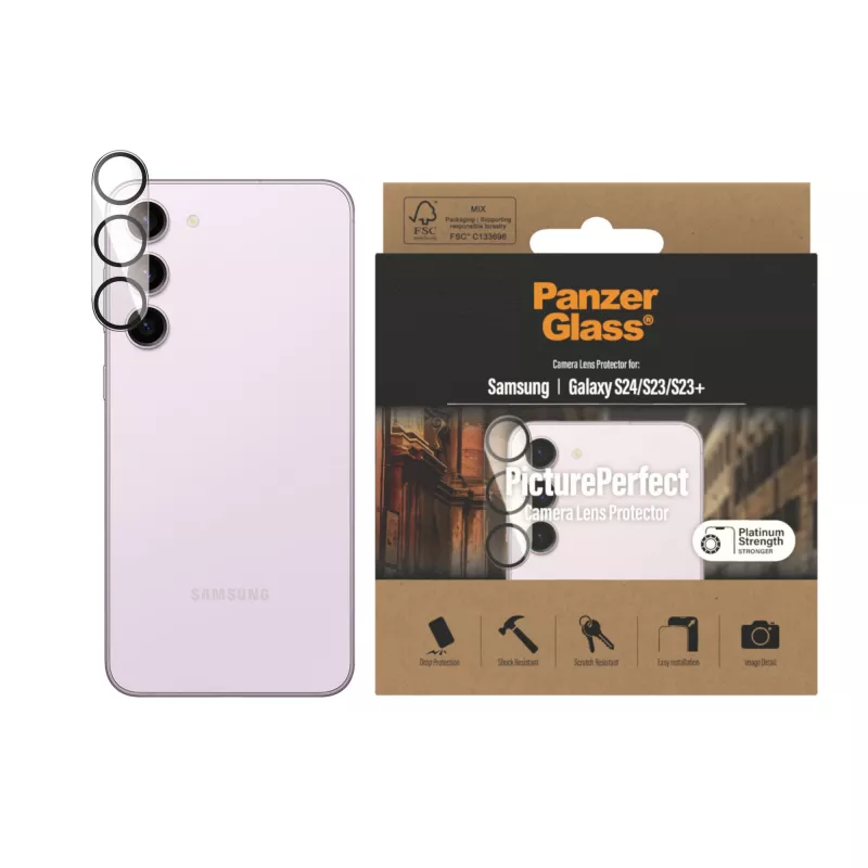 Kameraobjektivschutz PanzerGlass Samsung Galaxy S23 S23 Plus kratzfest stoßfest