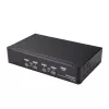 StarTech.com 4-Port DisplayPort-KVM-Switch – 4K 60 Hz – Einzelbildschirm – Dual-Port UHD DP 1.2 USB-KVM-Switch mit integriertem USB-2.0-Hub & Audio – Dell, HP, Apple, Lenovo – TAA-konform