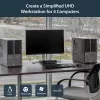 StarTech.com 4-Port DisplayPort-KVM-Switch – 4K 60 Hz – Einzelbildschirm – Dual-Port UHD DP 1.2 USB-KVM-Switch mit integriertem USB-2.0-Hub & Audio – Dell, HP, Apple, Lenovo – TAA-konform