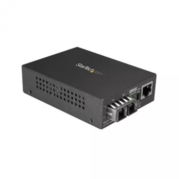 StarTech.com Multimode (MM) SC Fiber-Medienkonverter für 10/100/1000-Netzwerke – 550 m Reichweite – Gigabit-Ethernet – 850 nm – Vollduplex