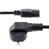 StarTech.com 1m Computer-Netzkabel, 18AWG, EU-Schuko auf C13 Netzkabel, 250V 10A, schwarzes Ersatz-Netzkabel, TV/Monitor-Netzkabel, Schuko CEE 7/7 auf IEC 60320 C13 Netzkabel - PC-Netzteilkabel