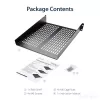 StarTech.com 2U Server-Rack-Einlegeboden – universelle belüftete Rack-Montage-Auslegerplatte für 19-Zoll-Netzwerkgeräterack und -schrank – robuste Stahlausführung – Tragfähigkeit 23 kg – 55,9 cm tiefer Boden, schwarz