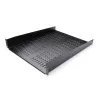 StarTech.com 2U Server-Rack-Einlegeboden – universelle belüftete Rack-Montage-Auslegerplatte für 19-Zoll-Netzwerkgeräterack und -schrank – robuste Stahlausführung – Tragfähigkeit 23 kg – 55,9 cm tiefer Boden, schwarz