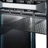 StarTech.com 2U Server-Rack-Einlegeboden – universelle belüftete Rack-Montage-Auslegerplatte für 19-Zoll-Netzwerkgeräterack und -schrank – robuste Stahlausführung – Tragfähigkeit 23 kg – 55,9 cm tiefer Boden, schwarz