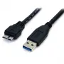 StarTech.com 0,5 m (1,5 Fuß) schwarzes SuperSpeed USB 3.0-Kabel A auf Micro B - M/M