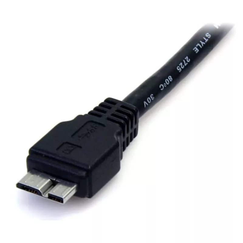 StarTech.com 0,5 m (1,5 Fuß) schwarzes SuperSpeed USB 3.0-Kabel A auf Micro B - M/M