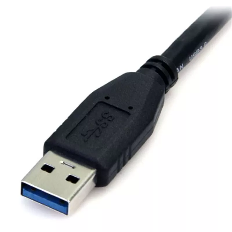 StarTech.com 0,5 m (1,5 Fuß) schwarzes SuperSpeed USB 3.0-Kabel A auf Micro B - M/M