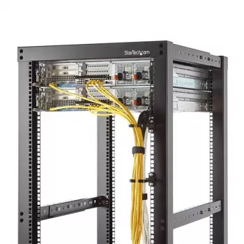 StarTech.com 1U Vertical Server Rack Kabelmanagement D-Ring-Haken - 5,7 x 10 cm (2,2 x 3,9 Zoll)